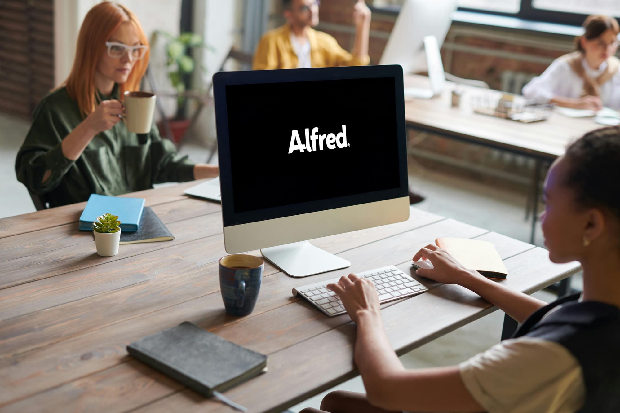 Alfred - office work